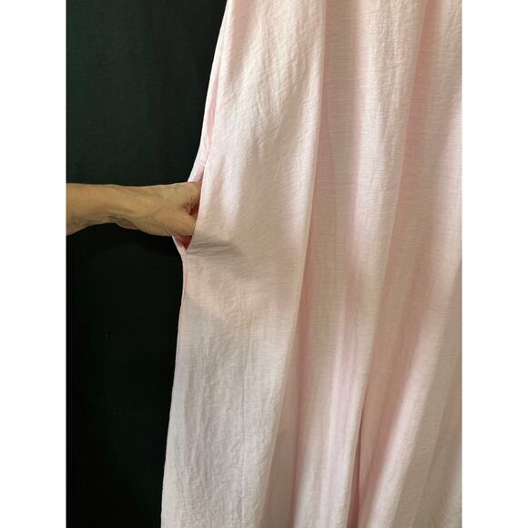 Ainn Story NWT Spring Summer Dress M Petal Pink Lagenlook Soft Girl Luxury - Picture 8 of 11